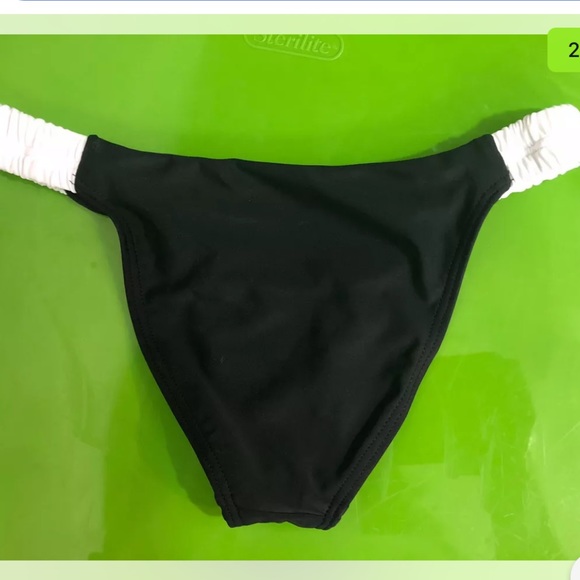 SMYM Mermaid Bikini Bottom Size S Black White - Picture 2 of 5